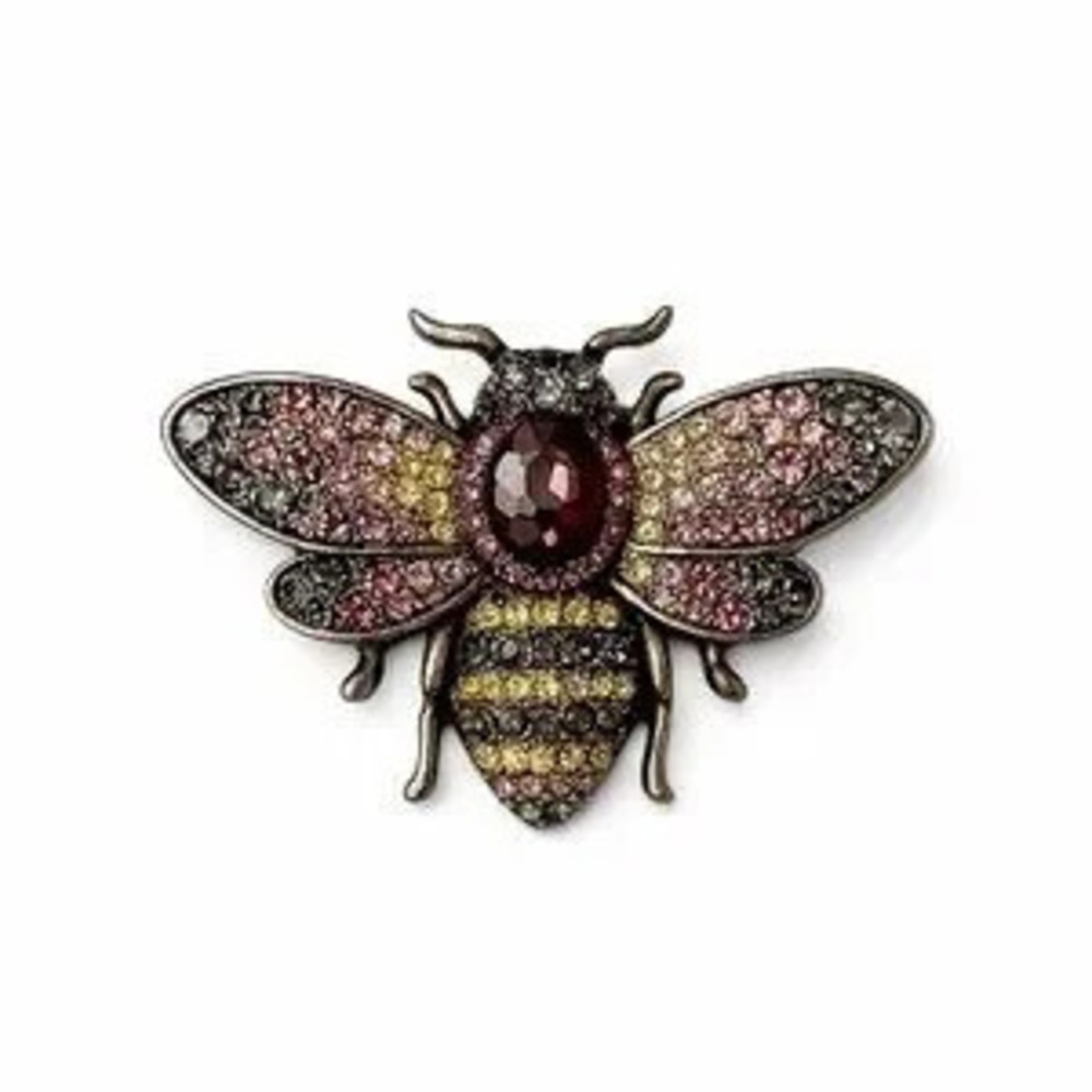 Purpl Elegant Bee Brooch with Zirconia ??